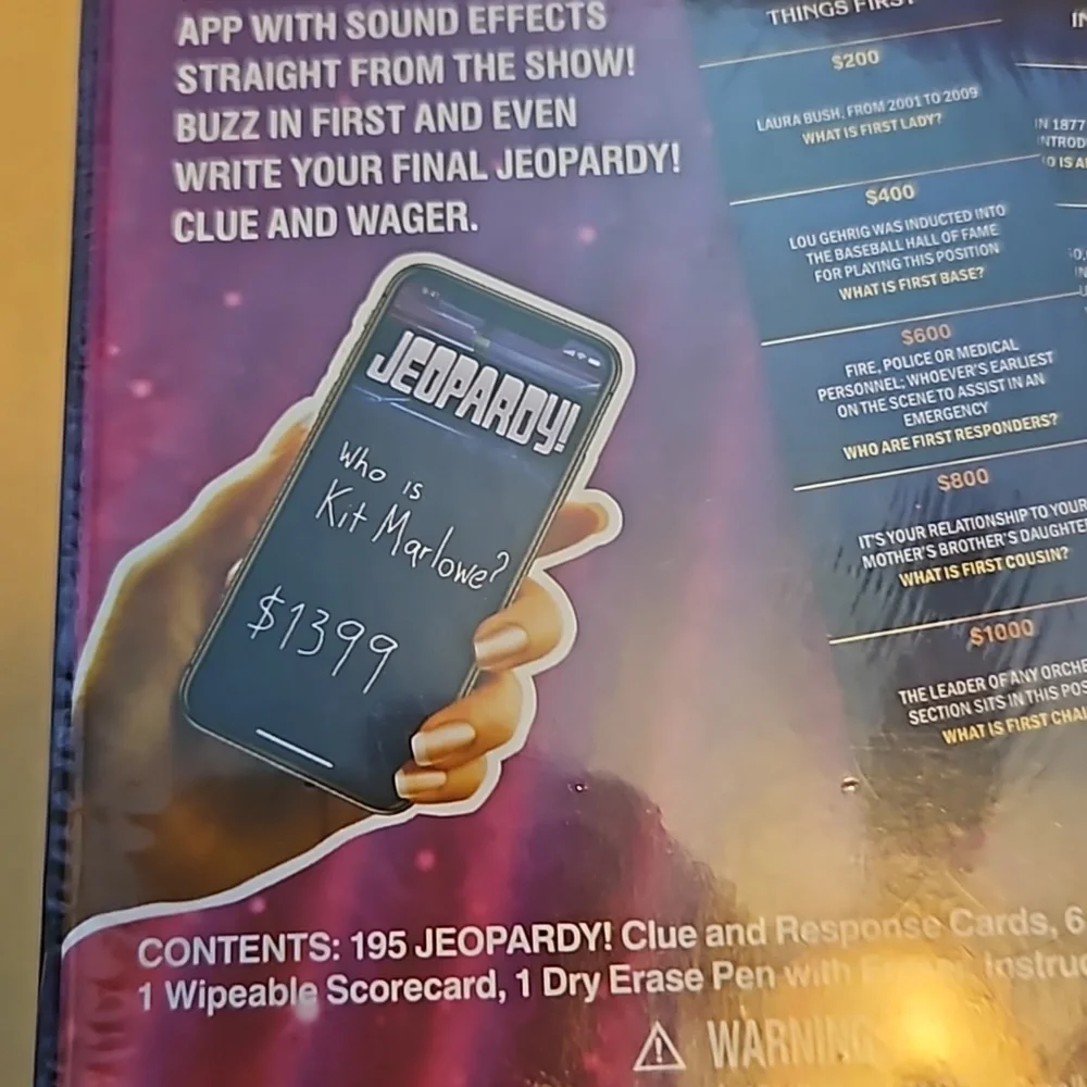 JEOPARDY game - Picture 3 of 9